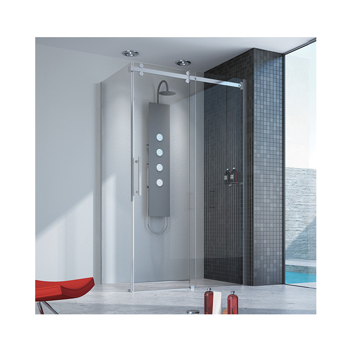 Sanplast Altus Duschkabine mit Eckeinstieg KND2/ALTIIa-90x110-120 mit einer Tür przesuwnymi - sanitbuy.pl