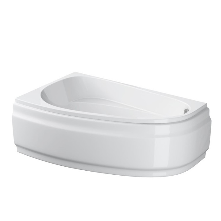 Asymmetrische badewanne Cersanit Joanna New 160x95 cm links, weiß- sanitbuy.pl