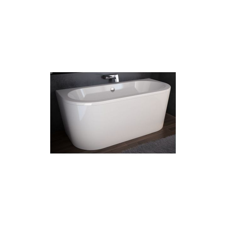 Besco Vista Badewanne freistehend 170x75 cm zur Wandmontage weiß WKV-170-WS- sanitbuy.pl