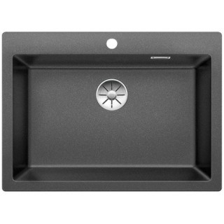 Blanco Pleon 8 Zlewozmywak granitowy Silgranit PuraDur jednokomorowy 70x51 cm ohne automatischen Stöpsel, antracytowy - sanitbuy