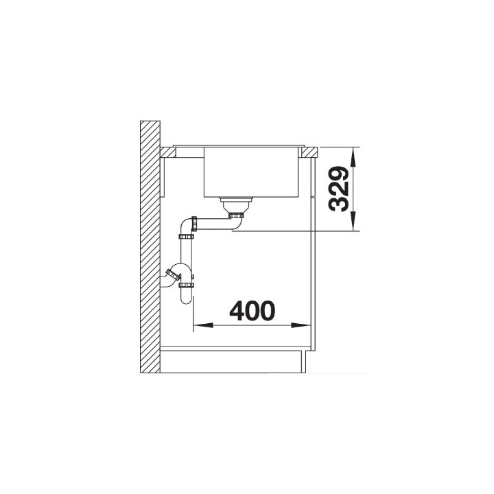 Zlewozmywak Zum einbau 61,5x51 cm Blanco DALAGO 6, antacyt- sanitbuy.pl