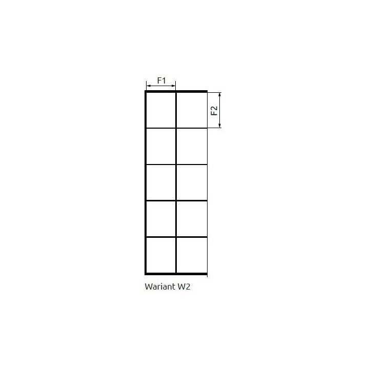 Duschkabine Walk-In Radaway Modo New Black II Factory 50, Glas transparent, wys. 200cm, profil schwarz- sanitbuy.pl