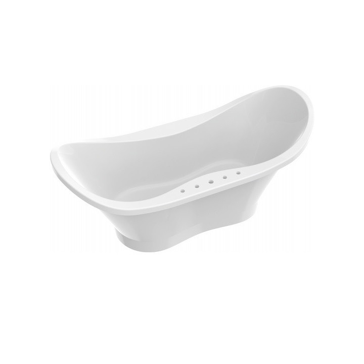 Badewanne freistehend, Sanitti UNO XL, 1820x768x805, ohne Überlauf, weiß Glanz