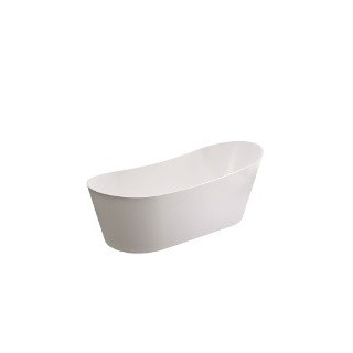 Badewanne freistehend, Sanitti TRE XL, 1700x850x580, Ablaufgarnitur z Überlauf, weiß 