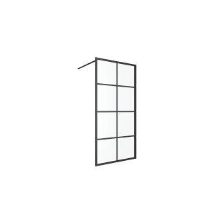 Fabrika Wand Walk In Excellent 100x200 cm, schwarz