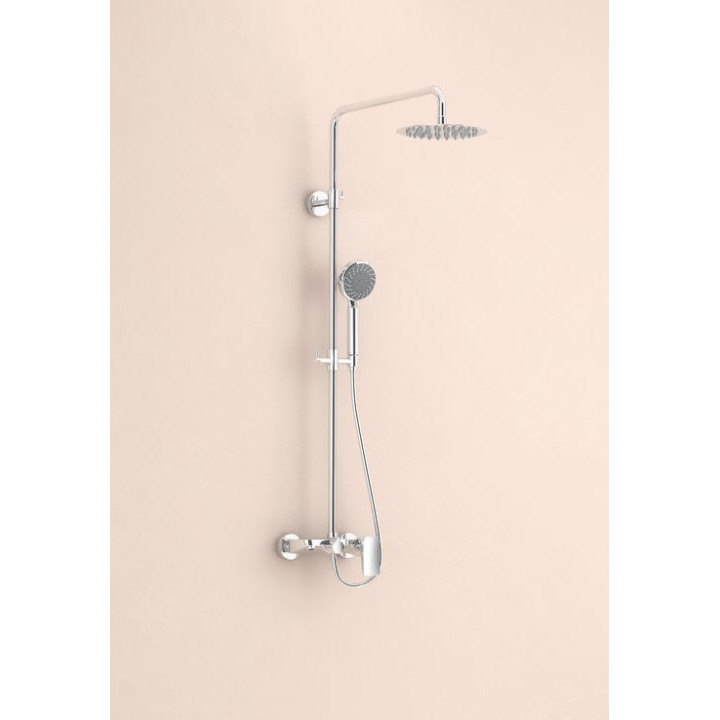 Dusch-set Excellent Actima Rain Clear Slim mit Armatur termostatyczną Aufputz-, Chrom