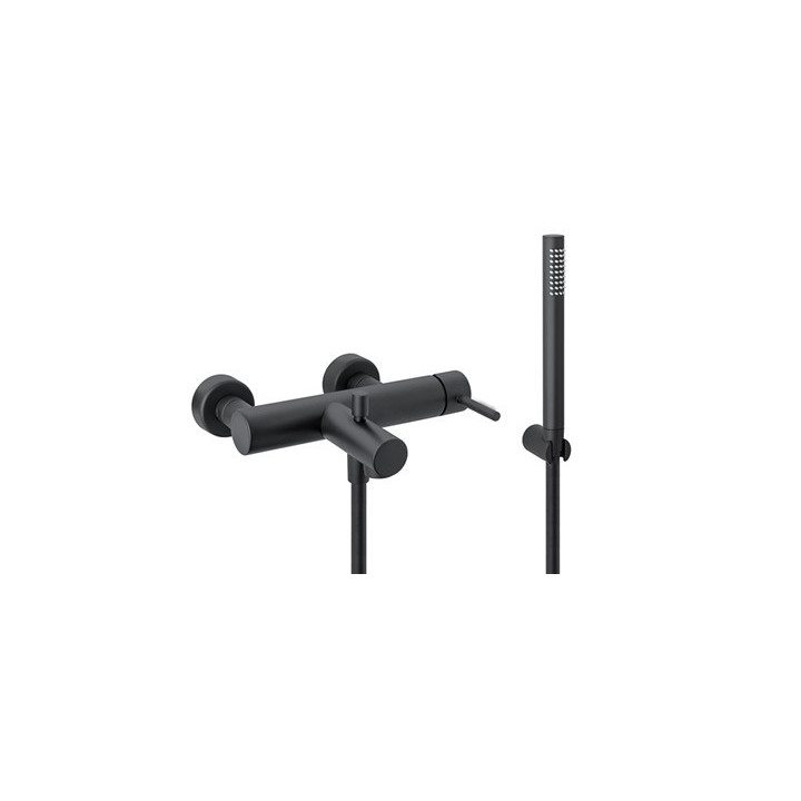 Wannenbatterie Giulini Futuro 6501-01 schwarz matt