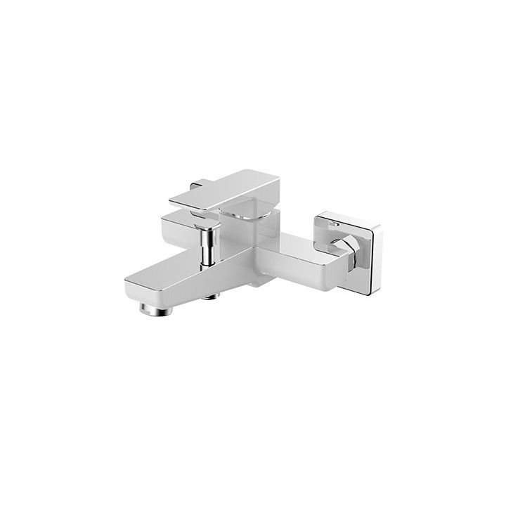 Wannenbatterie Aufputz Omnires Parma Chrom& weiß