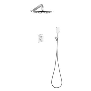 Dusch-set Unterputz thermostatisch punktowy Omnires Parma Chrom & weiß