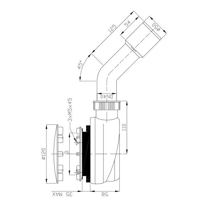 Ablaufgarnitur Radaway R580