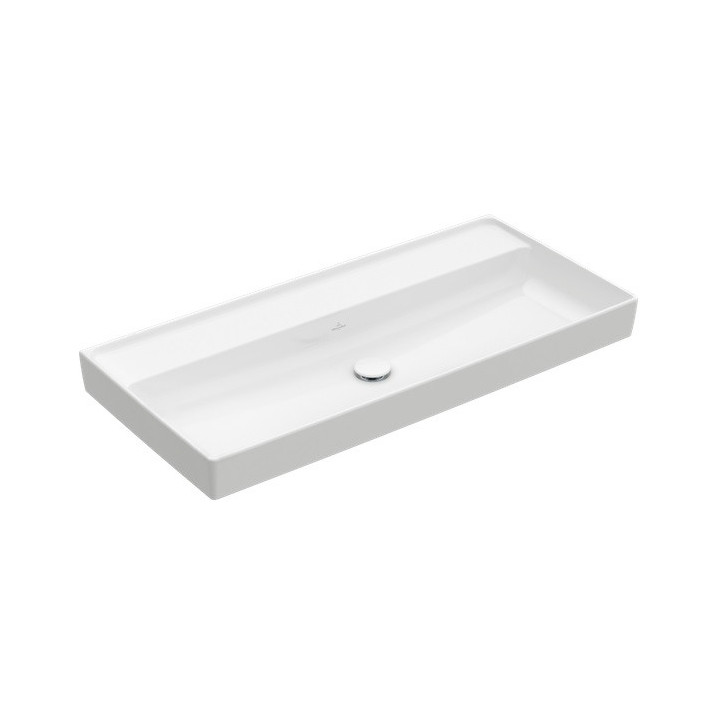 Waschtisch mit unterschrank doppelt Villeroy&Boch Collaro, 130x47cm, z Überlauf, weiß