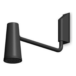 Brausekopf Zucchetti Closer Soft Touch, zur Wandmontage, schwarz