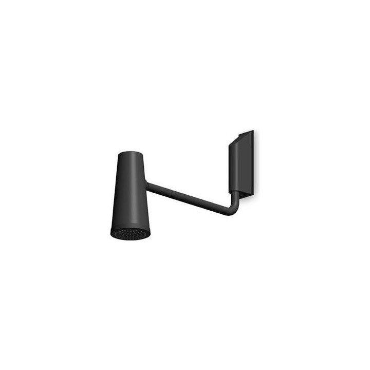 Brausekopf Zucchetti Closer Soft Touch, zur Wandmontage, schwarz