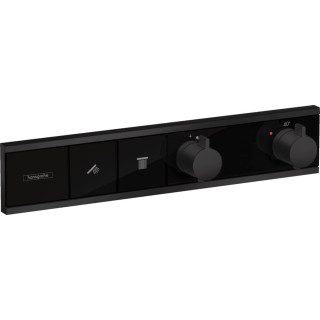 Armattur thermostatisch Hansgrohe RainSelect, Unterputz, 2 Empfänger, schwarz matt