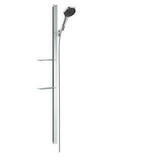 Dusch-set Hansgrohe Rainfinity 130 3jet, Haltegriff 90cm mit Seifenschale, Chrom