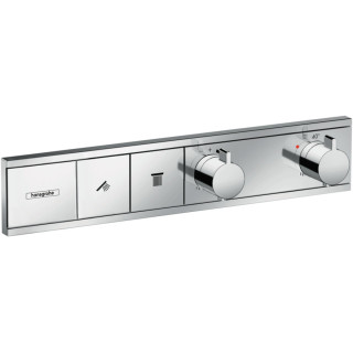 Armattur thermostatisch Hansgrohe RainSelect, Unterputz, 2 Empfänger, schwarz matt