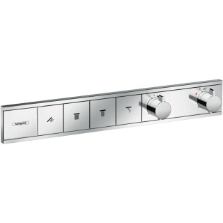 Armattur thermostatisch Hansgrohe RainSelect, Unterputz, 2 Empfänger, schwarz matt