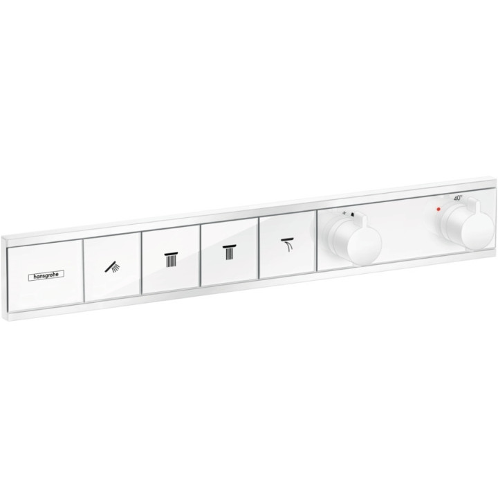 Armattur thermostatisch Hansgrohe RainSelect, Unterputz, 2 Empfänger, schwarz matt