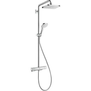 Dusch-set Showerpipe Croma E 280 1jet, Armatur thermostatisch, Chrom