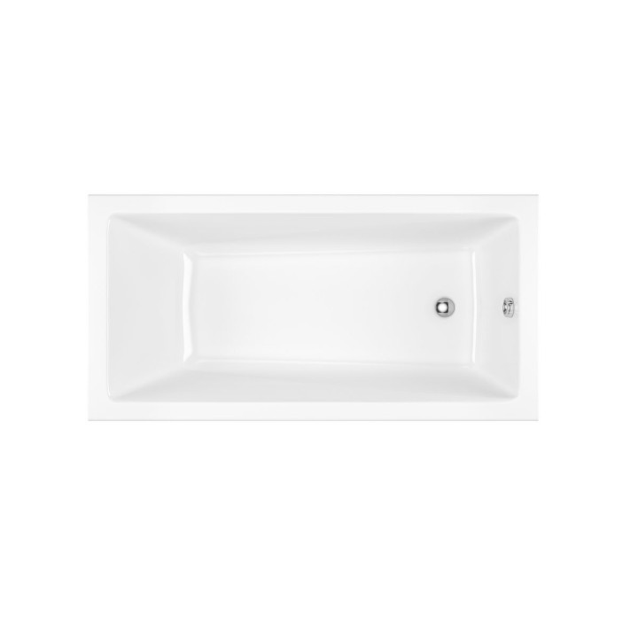 Badewanne rechteckig Excellent Wave Slim 160x80 cm Acryl-, weiß