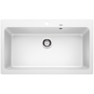 Zlewozmywak Zum einbau 78x50 cm Blanco RONDOVAL 45 S, weiß