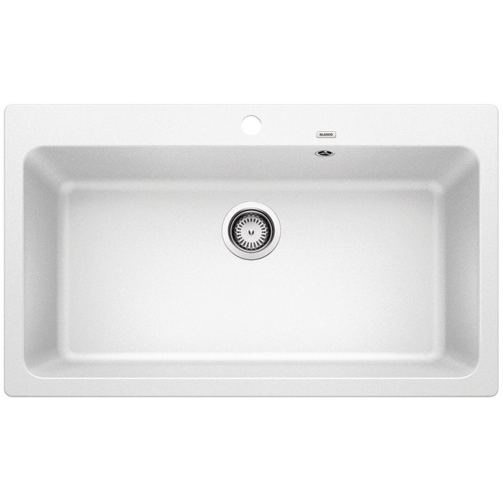Zlewozmywak Zum einbau 78x50 cm Blanco RONDOVAL 45 S, weiß