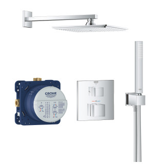 Dusch-set Grohe Tempesta 210, Unterputz, Armatur thermostatisch, Chrom