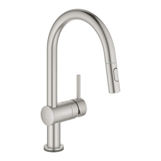 Elektronisch Spültischarmatur Grohe Minta Touch, Einhebel-, herausziehbarer Auslauf, Chrom