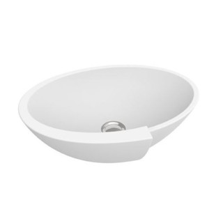 Aufsatzwaschtisch Marmorin Zora, 505x360x173 mm ohne Überlauf weiß