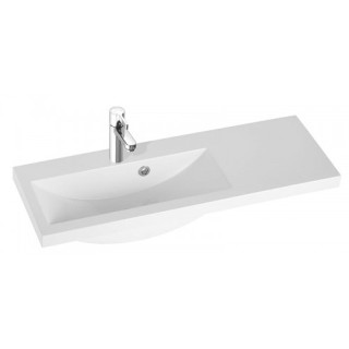 Waschtisch links mit Unterschrank/Einbau- Marmorin Talia 90 L, 900x310x140 mm blat rechts stronie weiß