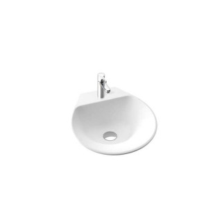 Aufsatzwaschtisch/hängend Marmorin Misa 421x435x177 mm ohne Überlauf weiß