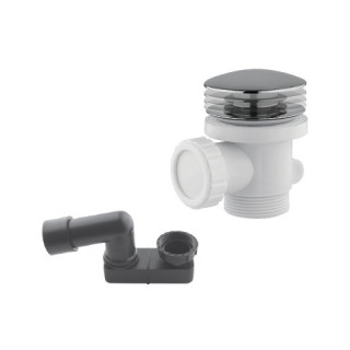 Wannen-überlauf Vicario mit Siphon dł. 100 cm - schwarz matt