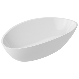Aufsatzwaschtisch Omnires Barcelona, oval, 59x36cm, weiß