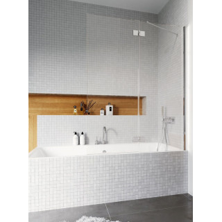Parawan nawannowy Radaway Idea Black PN DWD 180, rozsuwany, Glas transparent, 180x150cm, schwarz profil
