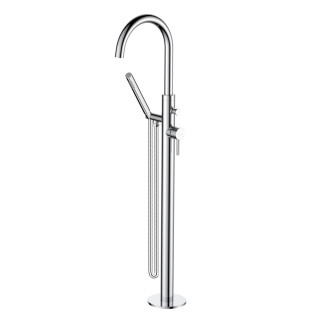 Badewannen- Armattur freistehend Oltens Molle, mit Brauseset, schwarz matt