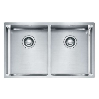Zlewozmywak aus Stahl Franke BOX 220/120-34-34 - Edelstahl jedwab
