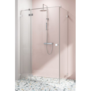 Teil rechts Kabine Radaway Essenza Pro Black PDD, 1000x2000mm, Glas transparent, golden profil
