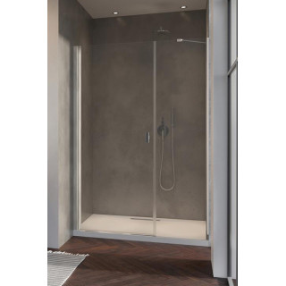 Front für Duschkabine Radaway Nes 8 Black KDS I 140,  Tür links, Glas transparent, 1400x2000mm, schwarz profil