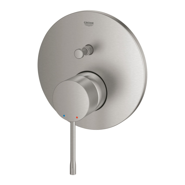 Wannenbatterie Unterputz Grohe Essence, Einhebel-, automatyczny Umschalter, rostfreier Stahl