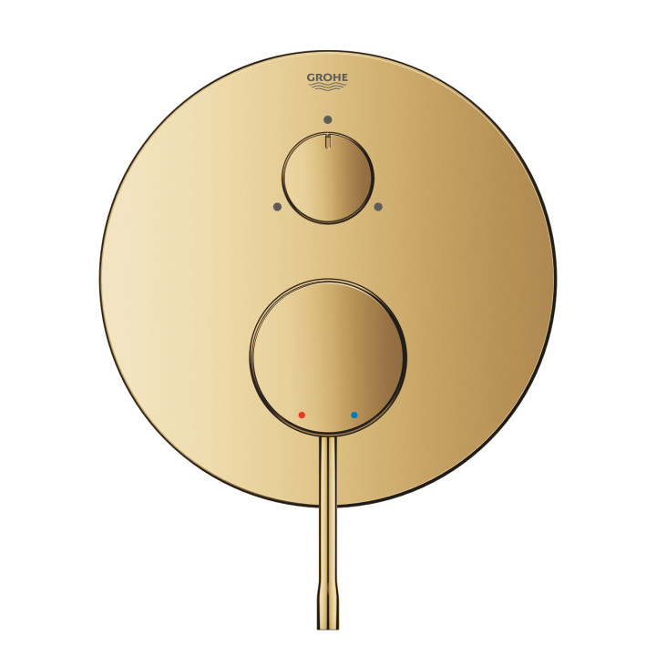 Wannenbatterie Grohe Essence zur Wandmontage, Einhebel- 2-Empfänger, brushed warm sunset 