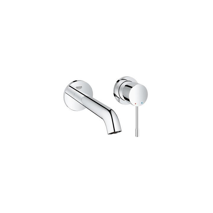 Bateria umywalkowa Grohe Essence ścienna, dł. 183 mm, chrom, 2-otworowa- sanitbuy.pl
