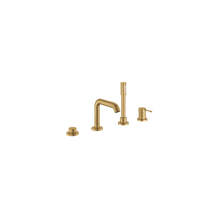 Wannenbatterie Grohe Essence, mit 4 Anschlüssen, wys. 251 mm - brushed cool sunrise
