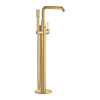 Wannenarmatur freistehend Grohe Essence, wys. 780-884 mm - brushed cool sunrise
