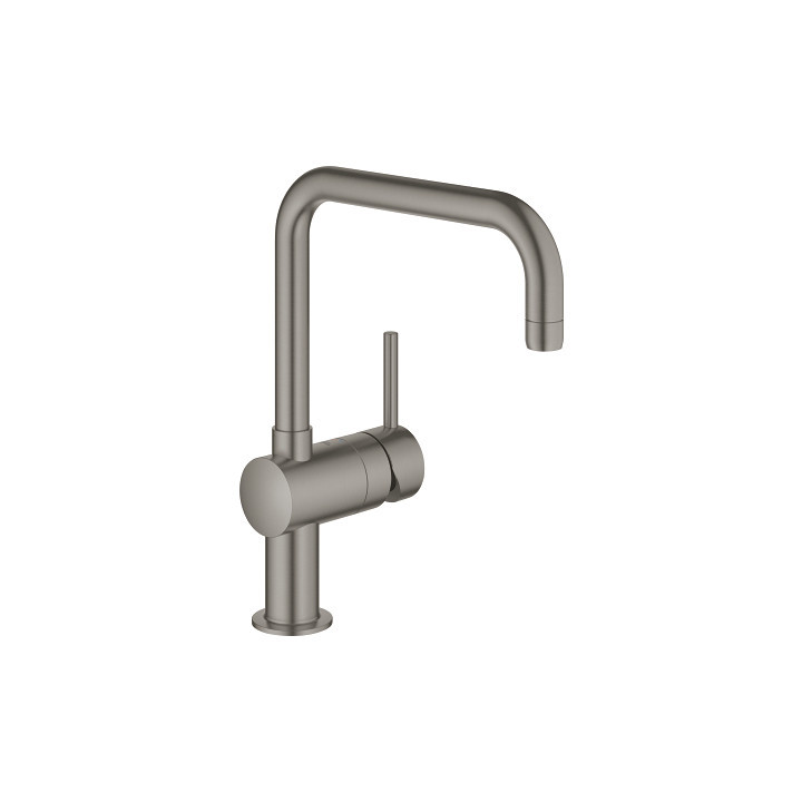Einhebel- Küchenarmatur z drehbar wylewką Grohe Minta, DN 15 - brushed hard graphite