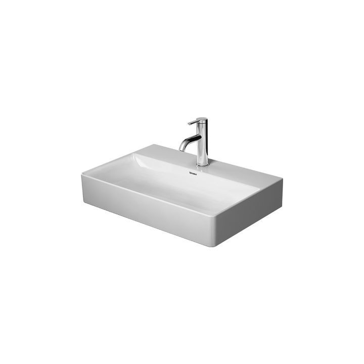 Duravit DuraSquare Compact Waschtisch 60x40 cm mit Unterschrank rechteckig weiß 