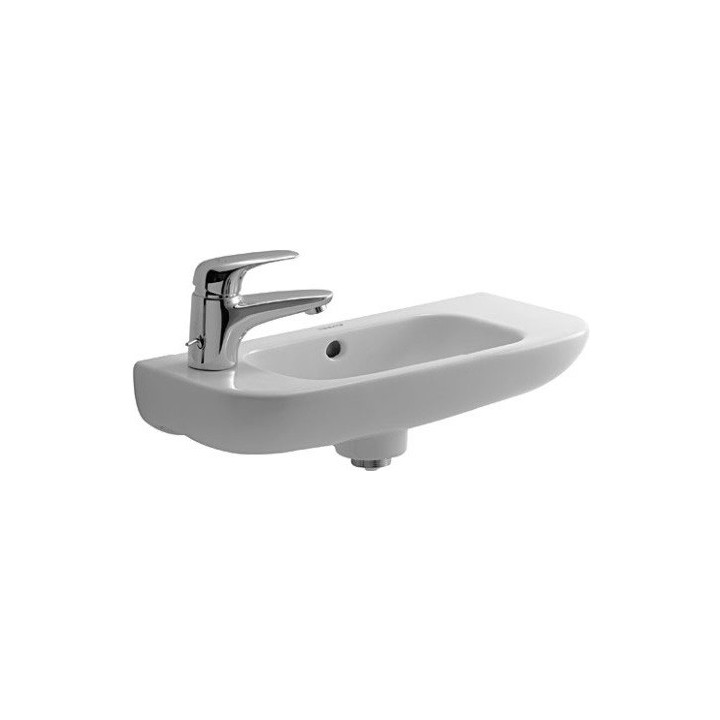 Waschtisch zur Wandmontage Duravit D-Code Med, 36x27cm, otwór pod baterię links, weiß