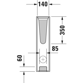 Säule do umywalek Duravit D-Code, weiß