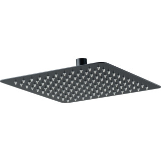 Kopfbrause Deante Floks, Brausekopf quadratisch, 30x30cm, schwarz matt