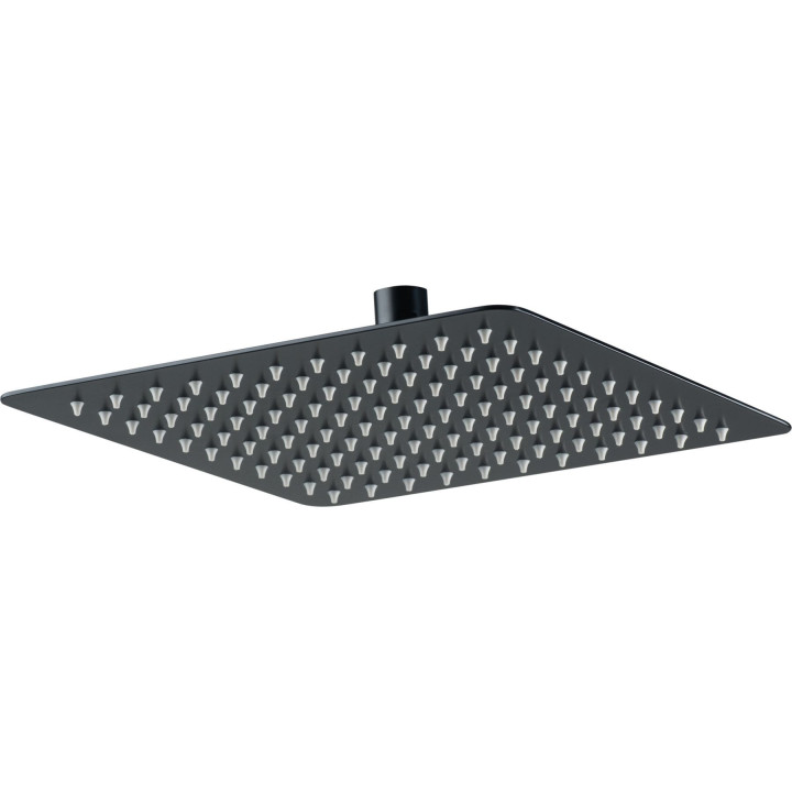 Kopfbrause Deante Floks, Brausekopf quadratisch, 30x30cm, schwarz matt