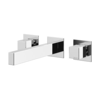 Waschtischarmatur mit 2-Anschlüssen Bruma Adamastor, Unterputz, Auslauf 230mm, ohne Stöpsel, Chrom